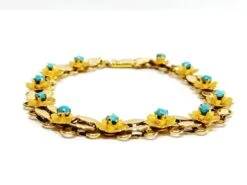 Bracelet En Or Et Turquoises 20 Bracelet En Or Et Turquoises -Castafiore Boutique bracelet en or et turquoise 260155
