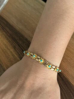 Bracelet En Or Et Turquoises 28 Bracelet En Or Et Turquoises -Castafiore Boutique bracelet en or et turquoise 279182