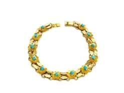 Bracelet En Or Et Turquoises 19 Bracelet En Or Et Turquoises -Castafiore Boutique bracelet en or et turquoise 333471