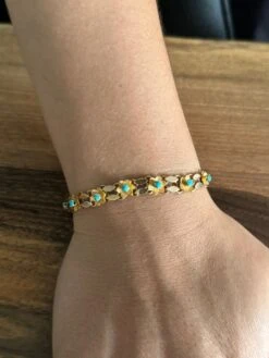 Bracelet En Or Et Turquoises 27 Bracelet En Or Et Turquoises -Castafiore Boutique bracelet en or et turquoise 486288