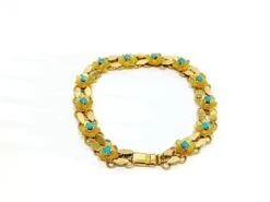 Bracelet En Or Et Turquoises 17 Bracelet En Or Et Turquoises -Castafiore Boutique bracelet en or et turquoise 862190