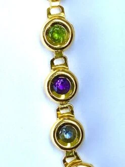 Bracelet En Or Jaune 18 Carats Et Pierres Fines -Castafiore Boutique bracelet en or jaune 18 carats et pierres fines 253896