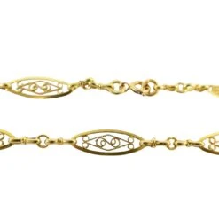 Bracelet En Or Jaune à Maille Filigranée -Castafiore Boutique bracelet en or jaune a maille filigranee 846477