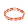 Bracelet En Or Jaune Et Corail -Castafiore Boutique bracelet en or jaune et corail 450965
