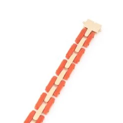 Bracelet En Or Jaune Et Corail -Castafiore Boutique bracelet en or jaune et corail 679659