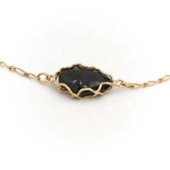 Bracelet En Or Jaune Et Onyx Noir -Castafiore Boutique bracelet en or jaune et onyx noir 371943