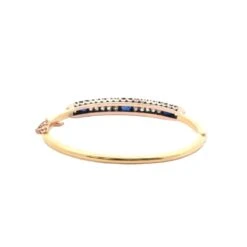 Bracelet Jonc En Or Jaune, Saphirs Et Diamants 6 Bracelet Jonc En Or Jaune, Saphirs Et Diamants -Castafiore Boutique bracelet en or jaune saphirs et diamants 987369