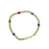 Bracelet En Or Jaune, Saphirs, Rubis Et émeraudes -Castafiore Boutique bracelet en or jaune saphirs rubis et emeraudes 379018