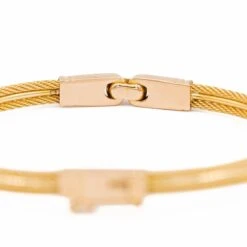 Bracelet En Or Jaune Texturé 12 Bracelet En Or Jaune Texturé -Castafiore Boutique bracelet en or jaune texture 886632