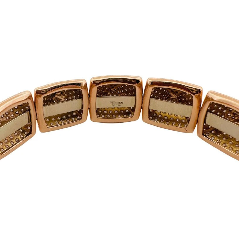 Bracelet En Or Rose Et Brillants 3 Bracelet En Or Rose Et Brillants – Image 3