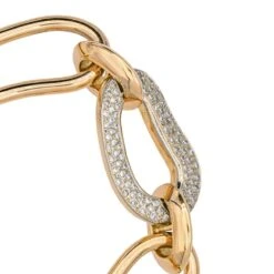 Bracelet En Or Rose, Or Blanc Et Diamants -Castafiore Boutique bracelet en or rose or blanc et diamants 118314