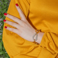 Bracelet En Or Rose, Or Blanc Et Diamants -Castafiore Boutique bracelet en or rose or blanc et diamants 801636