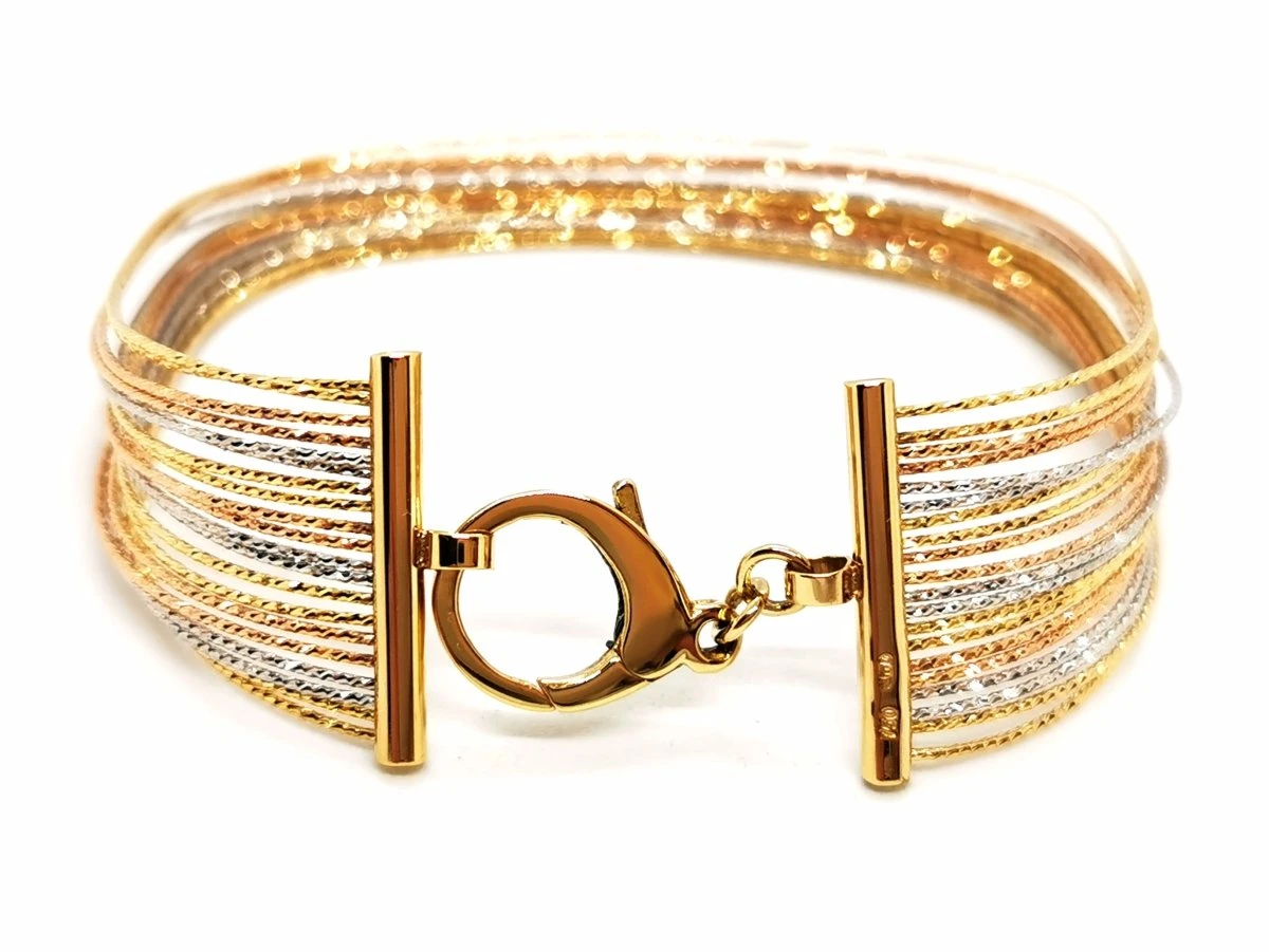 Bracelet Fils D'or, En 3 Ors 12 Bracelet Fils D'or, En 3 Ors – Image 12