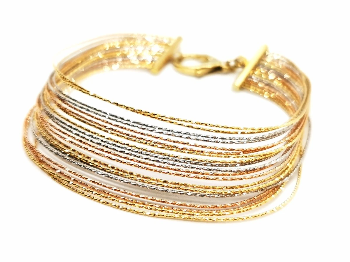 Bracelet Fils D'or, En 3 Ors 4 Bracelet Fils D'or, En 3 Ors – Image 4