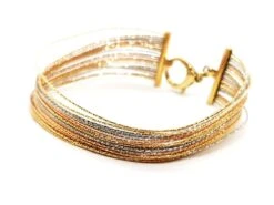 Bracelet Fils D'or, En 3 Ors 16 Bracelet Fils D'or, En 3 Ors -Castafiore Boutique bracelet fils dor en 3 ors 645548
