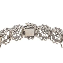 Bracelet Fleur En Or Blanc Et Diamants 12 Bracelet Fleur En Or Blanc Et Diamants -Castafiore Boutique bracelet fleur en or blanc et diamants 492772