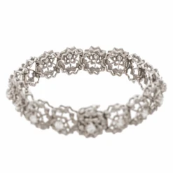 Bracelet Fleur En Or Blanc Et Diamants 15 Bracelet Fleur En Or Blanc Et Diamants -Castafiore Boutique bracelet fleur en or blanc et diamants 584646