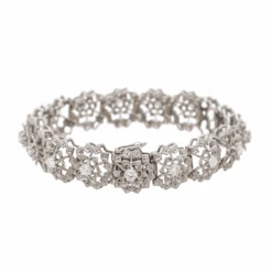 Bracelet Fleur En Or Blanc Et Diamants 11 Bracelet Fleur En Or Blanc Et Diamants -Castafiore Boutique bracelet fleur en or blanc et diamants 663549
