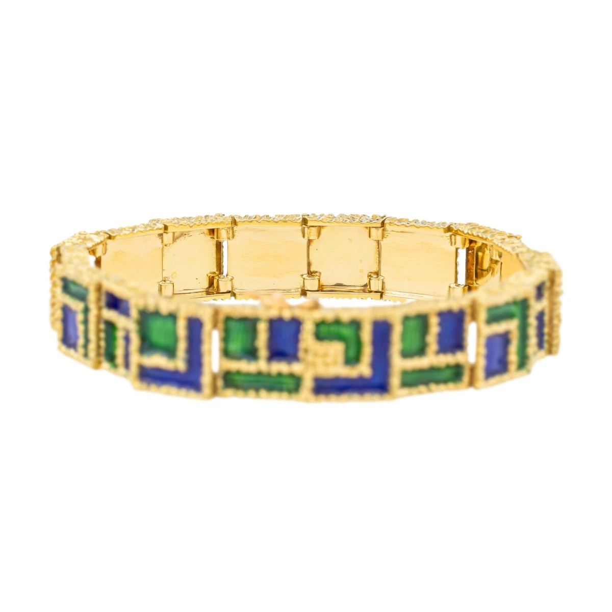 Bracelet FRED Et GEORLAND En émail Et Or Jaune 6 Bracelet FRED Et GEORLAND En émail Et Or Jaune – Image 6