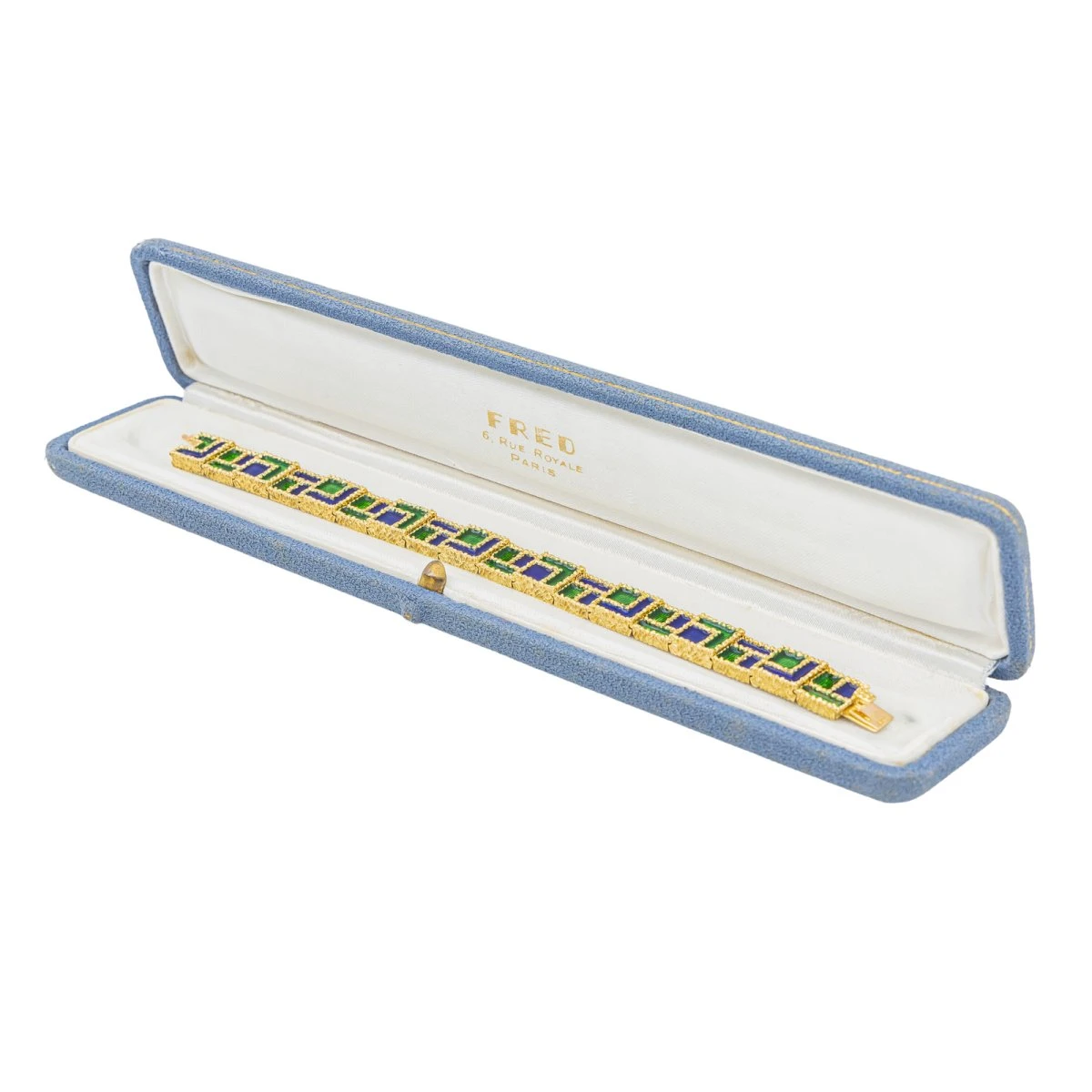 Bracelet FRED Et GEORLAND En émail Et Or Jaune 3 Bracelet FRED Et GEORLAND En émail Et Or Jaune – Image 3