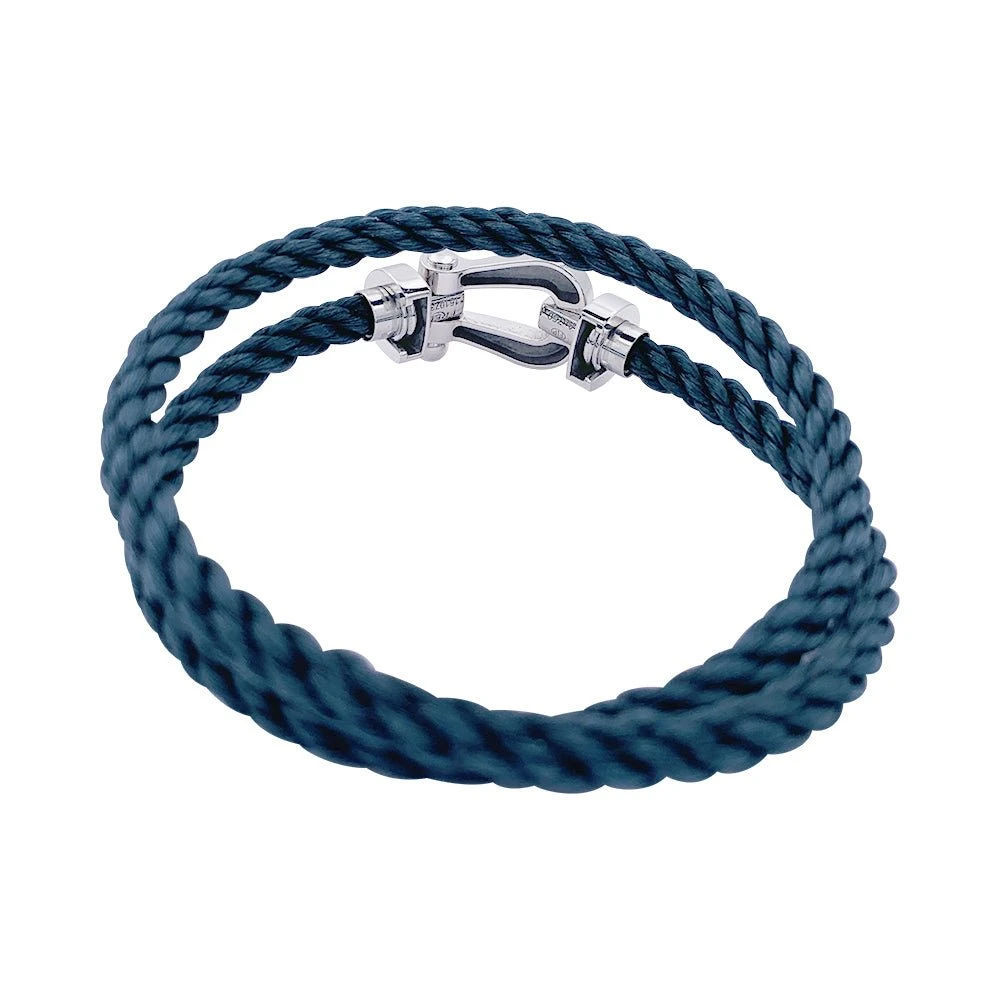 Miller Bracelet FRED "Force 10" En Or Blanc Et Acier 2 Miller Bracelet FRED "Force 10" En Or Blanc Et Acier – Image 2