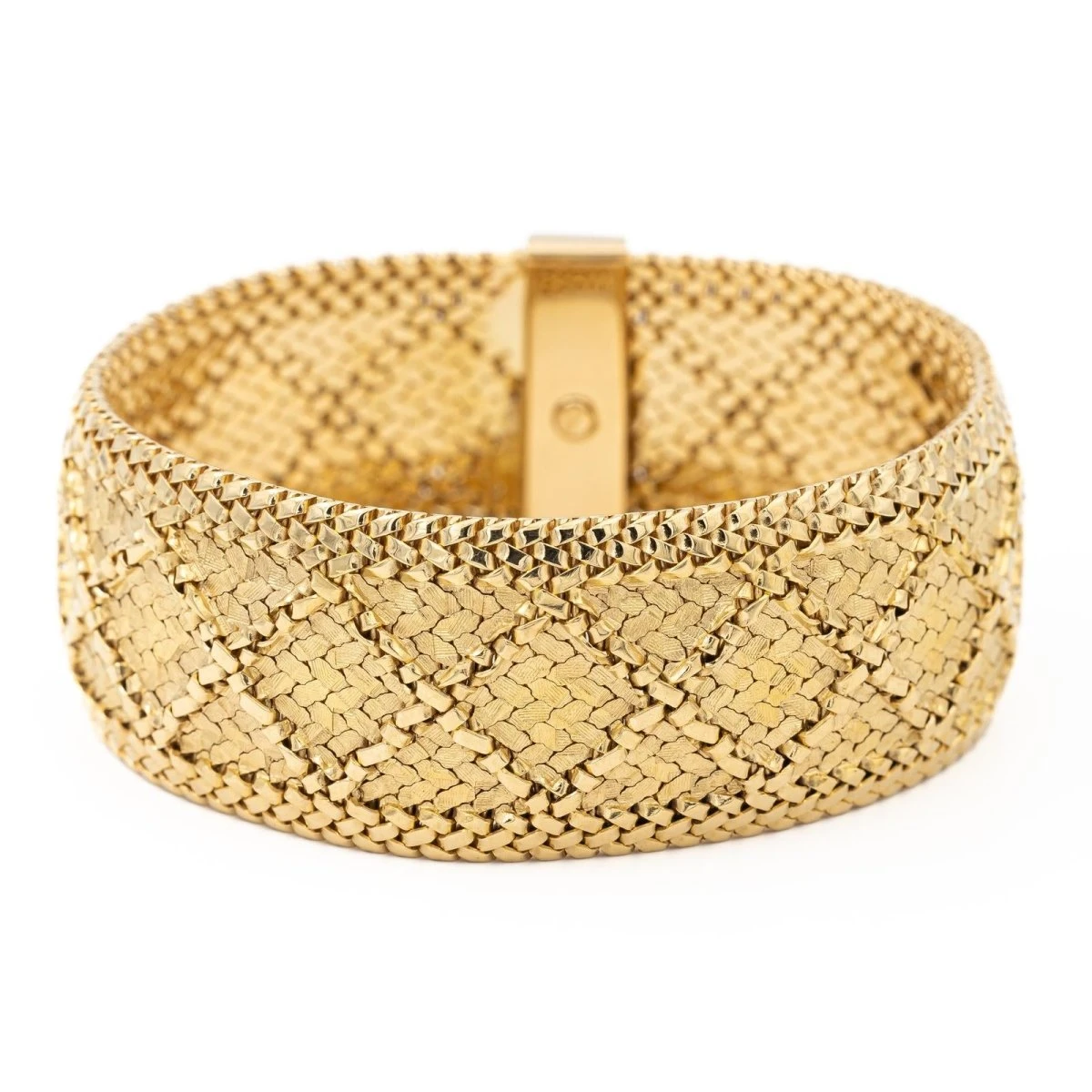 Bracelet Maille Texturé GAY FRÈRES En Or Jaune 1 Bracelet Maille Texturé GAY FRÈRES En Or Jaune