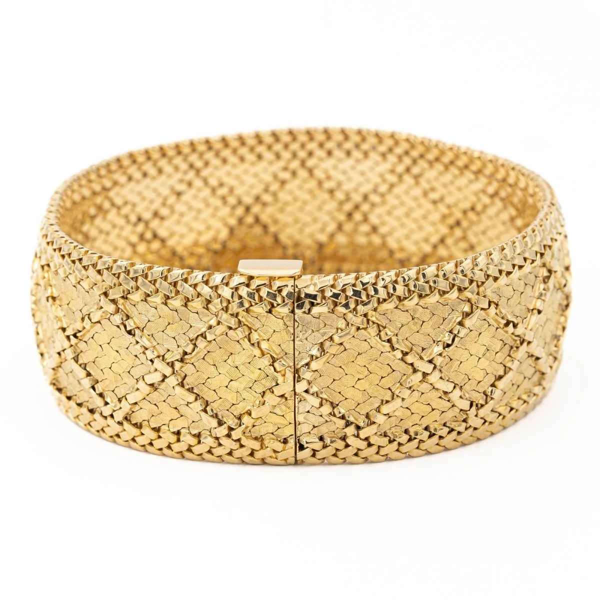 Bracelet Maille Texturé GAY FRÈRES En Or Jaune 4 Bracelet Maille Texturé GAY FRÈRES En Or Jaune – Image 4