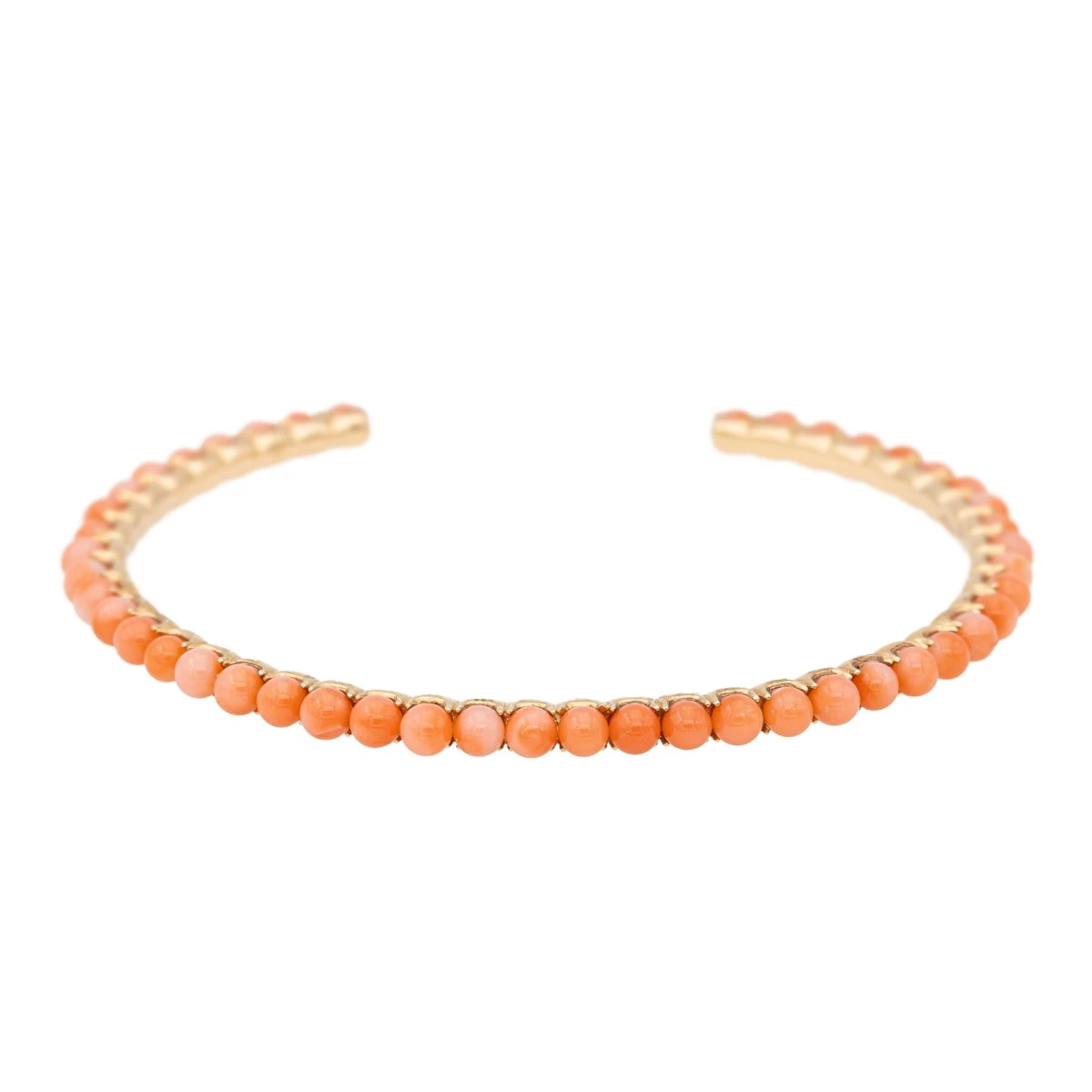 Bracelet GINETTE NY, "Maria", En Or Rose Et Corail 1 Bracelet GINETTE NY, "Maria", En Or Rose Et Corail