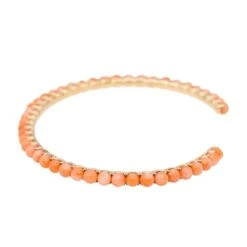 Bracelet GINETTE NY, "Maria", En Or Rose Et Corail 7 Bracelet GINETTE NY, "Maria", En Or Rose Et Corail -Castafiore Boutique bracelet ginette ny maria en or rose et corail 693437