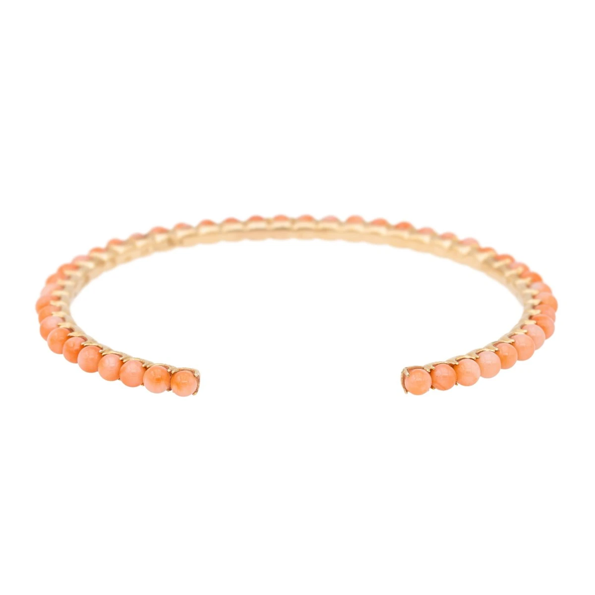 Bracelet GINETTE NY, "Maria", En Or Rose Et Corail 4 Bracelet GINETTE NY, "Maria", En Or Rose Et Corail – Image 4
