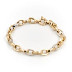 Bracelet Gourmette En 2 Ors 12 Bracelet Gourmette En 2 Ors -Castafiore Boutique bracelet gourmette en 2 ors 906838