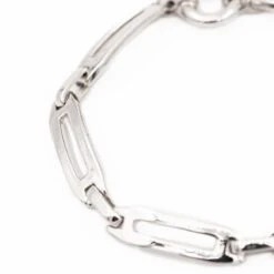 Bracelet Gourmette En Or Blanc -Castafiore Boutique bracelet gourmette en or blanc 716666
