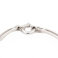 Bracelet Gourmette En Or Blanc -Castafiore Boutique bracelet gourmette en or blanc 885652