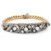 Bracelet Gourmette En Or Jaune, Argent Et Diamants 10 Bracelet Gourmette En Or Jaune, Argent Et Diamants -Castafiore Boutique bracelet gourmette en or jaune argent et diamants 649670