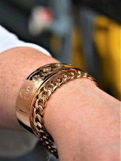 Bracelet Gourmette Imposant En Or Jaune 9 Bracelet Gourmette Imposant En Or Jaune -Castafiore Boutique bracelet gourmette imposant en or jaune 683230