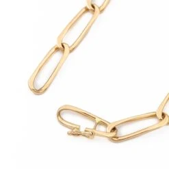 Bracelet Gourmette Maille Cheval En Or Jaune -Castafiore Boutique bracelet gourmette maille cheval en or jaune 408079