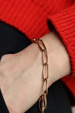 Bracelet Gourmette Maille Cheval En Or Jaune -Castafiore Boutique bracelet gourmette maille cheval en or jaune 694520