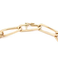 Bracelet Gourmette Maille Cheval En Or Jaune -Castafiore Boutique bracelet gourmette maille cheval en or jaune 899131