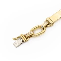 Bracelet Gourmette Maille Fantaisie, 3 Ors -Castafiore Boutique bracelet gourmette maille fantaisie 3 ors 353001