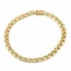 Bracelet Gourmette Maille Fantaisie En Or Jaune