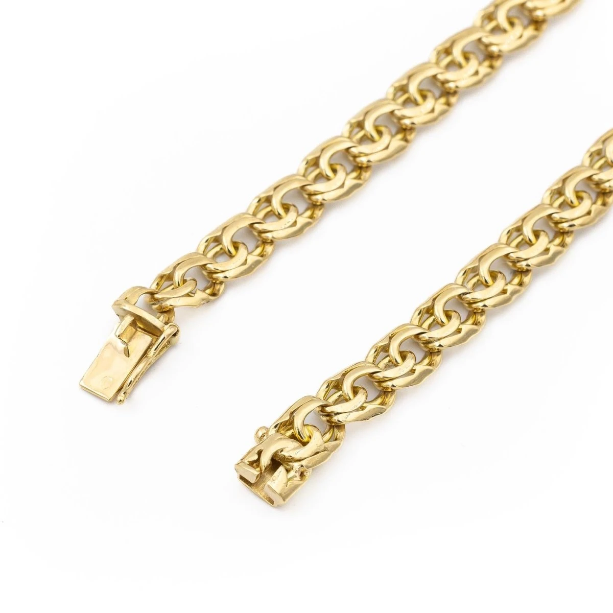 Bracelet Gourmette Maille Fantaisie En Or Jaune 7 Bracelet Gourmette Maille Fantaisie En Or Jaune – Image 7