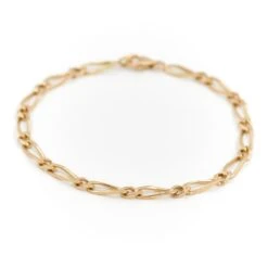 Bracelet Gourmette Maille Figaro En Or Jaune -Castafiore Boutique bracelet gourmette maille figaro en or jaune 270551