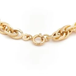 Bracelet Gourmette Maille Forçat En Or Jaune -Castafiore Boutique bracelet gourmette maille forcat en or jaune 601831