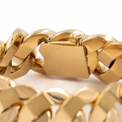 Bracelet Gourmette Maille Imposante En Or Jaune 10 Bracelet Gourmette Maille Imposante En Or Jaune -Castafiore Boutique bracelet gourmette maille imposante en or jaune 903427