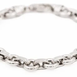 Bracelet Gourmette Maille Jaseron En Or Blanc -Castafiore Boutique bracelet gourmette maille jaseron en or blanc 599972