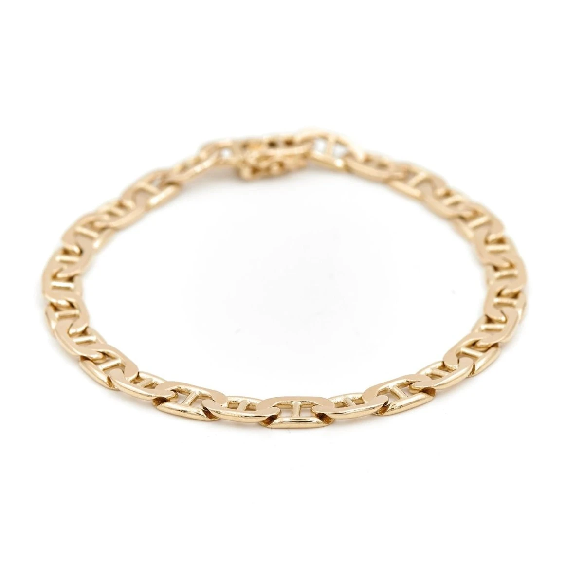 Bracelet Gourmette Maille Marine En Or Jaune 1 Bracelet Gourmette Maille Marine En Or Jaune