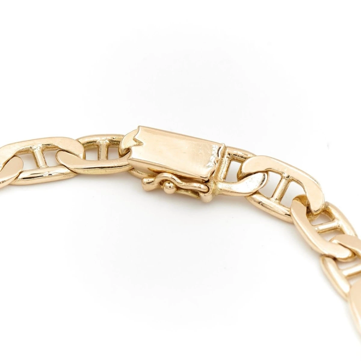 Bracelet Gourmette Maille Marine En Or Jaune 6 Bracelet Gourmette Maille Marine En Or Jaune – Image 6