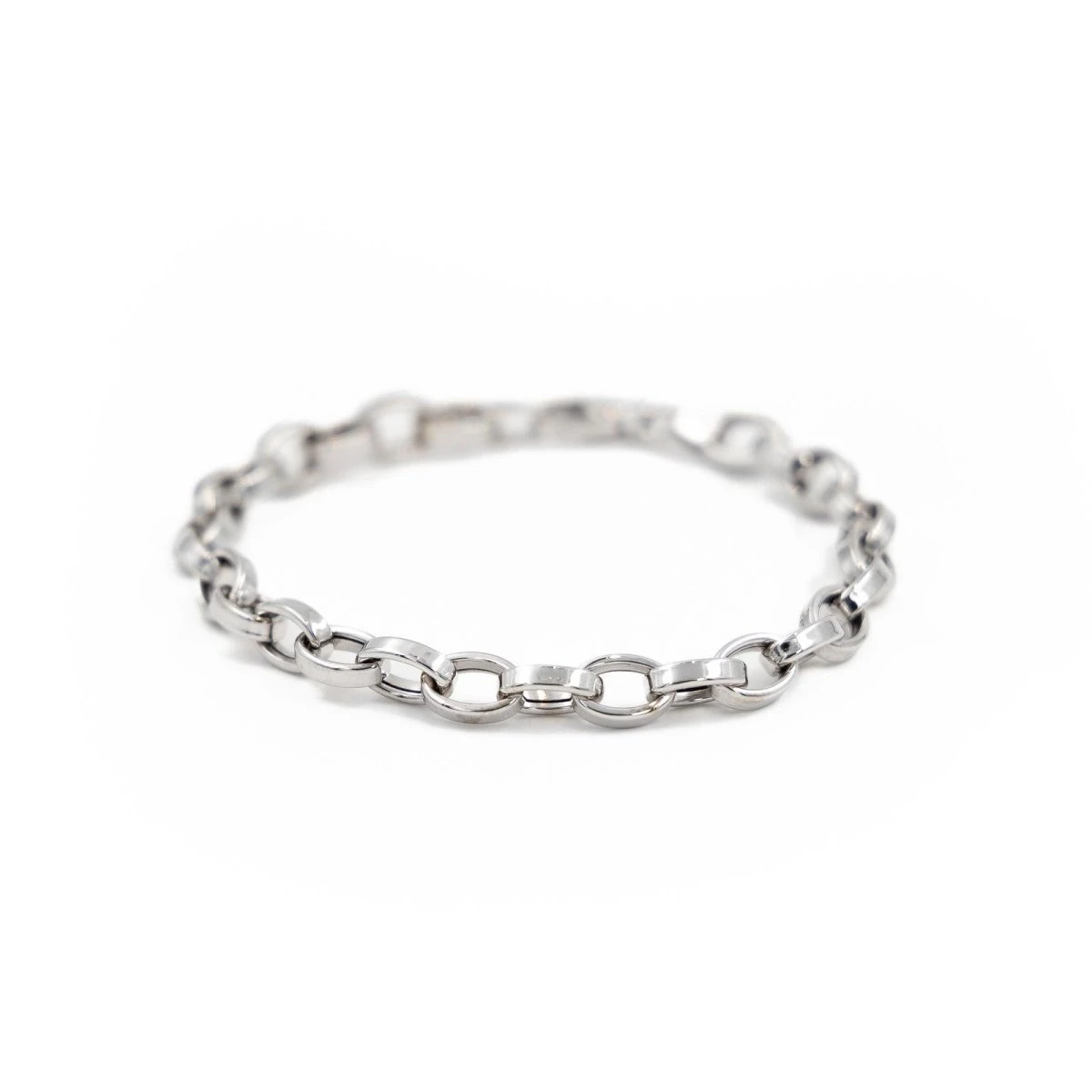 Bracelet Gourmette Maille Spartacus En Or Blanc 1 Bracelet Gourmette Maille Spartacus En Or Blanc