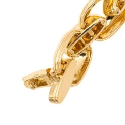 Bracelet Gourmette Massive En Or Jaune -Castafiore Boutique bracelet gourmette massive en or jaune 368245