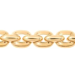 Bracelet Gourmette Massive En Or Jaune -Castafiore Boutique bracelet gourmette massive en or jaune 587993